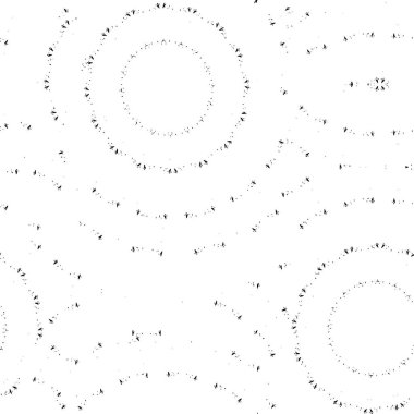 Çember, nokta ve desenli soyut arkaplan