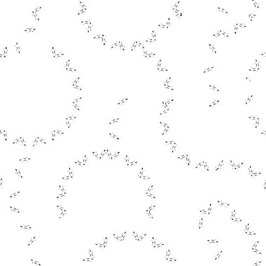 dairesel siyah ve beyaz vektörsüz desen