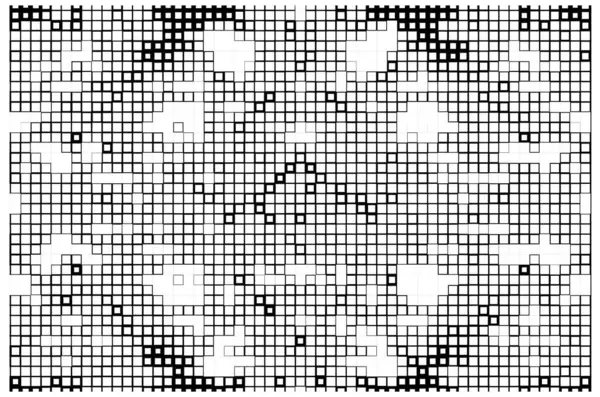 Nokta Mozaiği Kare Haritası Vektör Illüstrasyonu — Stok Vektör