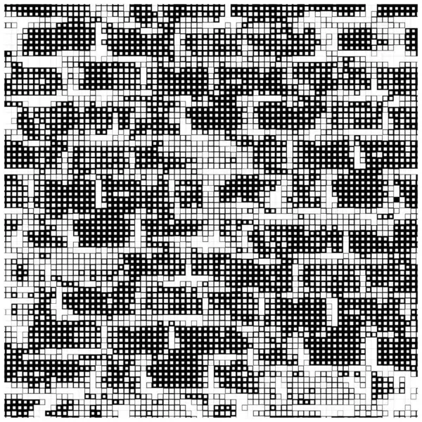 Mozaiková Mapa Státu Nový Zéland Vektorová Ilustrace Izolované Černé Bílé — Stockový vektor