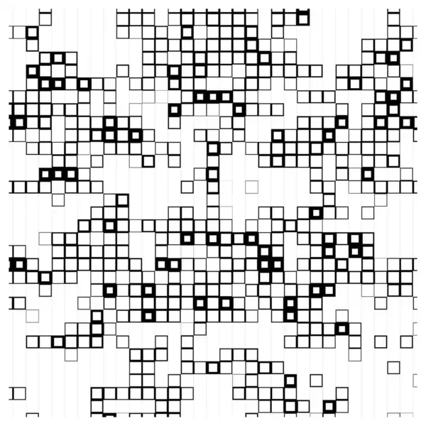 抽象的な正方形のモザイク 正方形の長方形の要素によって組織されたベクトルモザイク ベクトルモザイクスクエアパターン — ストックベクタ