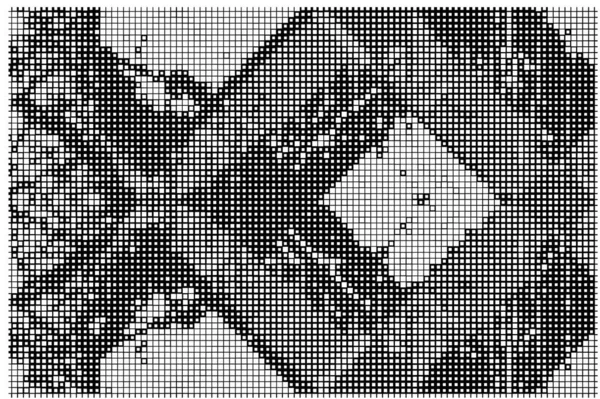 Astratto Sfondo Bianco Nero Con Piccoli Quadrati — Vettoriale Stock