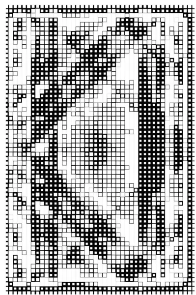 小さな正方形の抽象的な黒と白の背景 — ストックベクタ