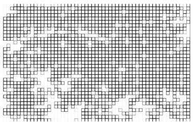 Karelerden oluşan soyut bir arkaplan. vektör çizimi tasarımı