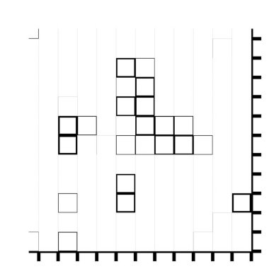 Karelerden oluşan soyut bir arkaplan. vektör çizimi tasarımı