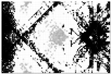 Küçük kareli soyut siyah beyaz arkaplan.