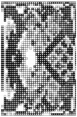 Kareli siyah beyaz desenlerin vektör illüstrasyonu