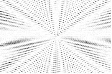 Soyut yarım ton dokusu. Beyaz arkaplanlı kaotik nokta deseni. Gelecekçi grunge yüzeyi