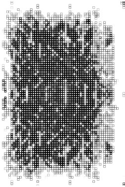 Kareli siyah beyaz desenlerin vektör illüstrasyonu