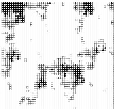 Grunge üst üste biniyor. Soyut siyah-beyaz vektör arkaplanı. Çatlak, leke ve noktalarda kirli desenli tek renkli klasik yüzey. Karanlık korku tarzında eski bir duvar.
