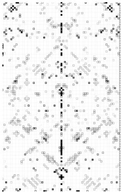 Yarı ton deseni. Beyaz arkaplanda soyut mozaik.