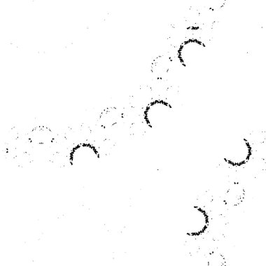 Çemberli soyut siyah beyaz desen, vektör illüstrasyonu