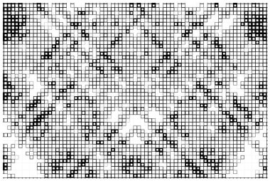 Yarı ton deseni. Beyaz arkaplanda soyut mozaik.