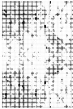 Küçük kareli soyut siyah beyaz arkaplan.