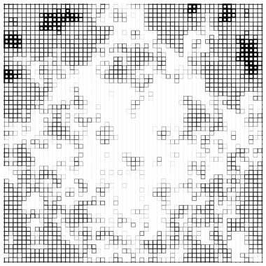 kare elementli soyut geometrik desen. vektör illüstrasyonu