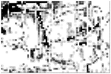 Mozaik siyah beyaz desen