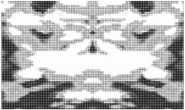 Kareler, vektör illüstrasyonlu soyut siyah beyaz arkaplan