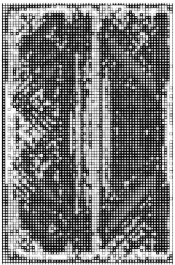 kare piksel yarım ton mozaiği 