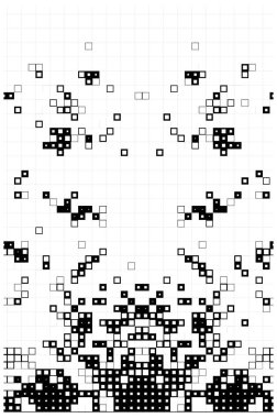 kareli soyut bir arkaplanın siyah ve beyaz vektör çizimi
