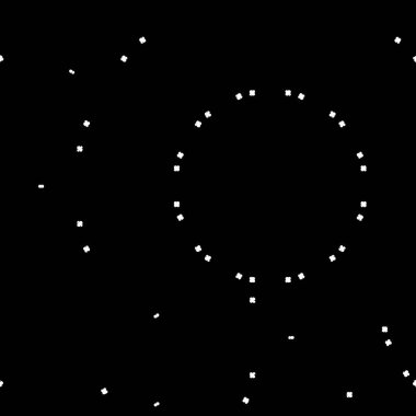 dairesel, vektör illüstrasyonlu siyah beyaz desenli