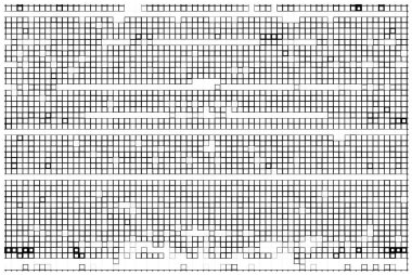 Pikselli pankart. soyut siyah beyaz arkaplan