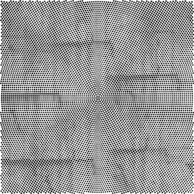 Siyah beyaz yarım ton şeklinde. Baskı ve tasarım için geometrik arkaplan. Kartpostallar, iç mekan ve tasarım için grunge grafik tasarımı. vektör illüstrasyonu