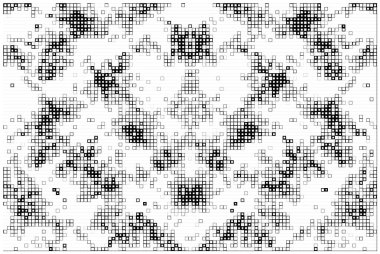 Pikselli pankart. soyut siyah beyaz arkaplan