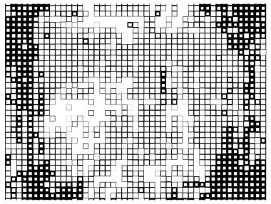 Siyah ve beyaz renklerde soyut grunge arkaplanı. vektör illüstrasyonu