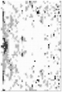 Küçük kareli soyut siyah beyaz arkaplan.