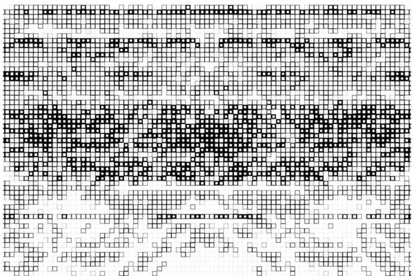 Abstraktní Černobílé Pixelové Pozadí — Stockový vektor