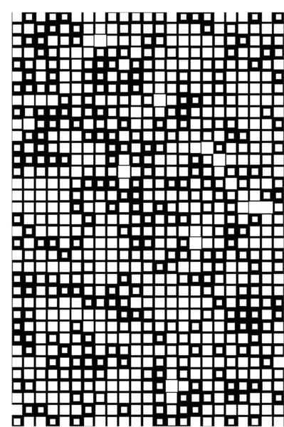 抽象的な幾何学的パターン黒と白の背景 — ストックベクタ