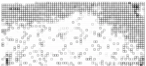 黒と白の正方形のベクトルイラストのパターン — ストックベクタ