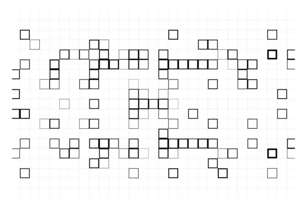 Pixel Fondo Cuadrados Blanco Negro — Archivo Imágenes Vectoriales