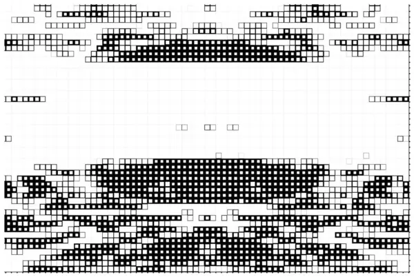 Pixel Background Black White Squares — Stock Vector