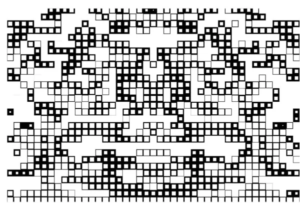 Квадратні Елементи Дизайну Піксельний Фон — стоковий вектор