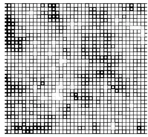Kare Piksel Mozaik Arkaplan Vektör Illüstrasyonu — Stok Vektör