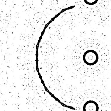 Siyah ve beyaz soyut desenlerin vektör çizimi 