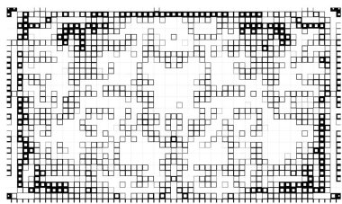 Siyah ve beyaz kareli soyut duvar kağıdı