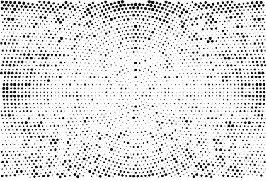 Beyaz arka planda siyah yarım ton doku. Modern Noktalı Futuristik Arkaplan. Gürültü Örtüsü. Dijital olarak oluşturulmuş resim. Pop Art Style. Vektör İllüstrasyonu