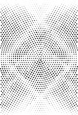 Beyaz arka planda siyah yarım ton doku. Modern Noktalı Gelecek Arkaplanı.