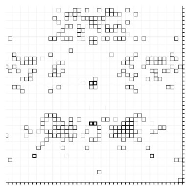 Siyah beyaz arkaplan, baskı ya da poster için geometrik desen. Vektör çizimi. Grafik tasarımı, soyut arkaplan