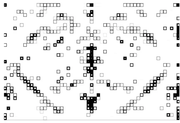 Abstrakte Tapete Mit Schwarzen Und Weißen Quadraten — Stockvektor