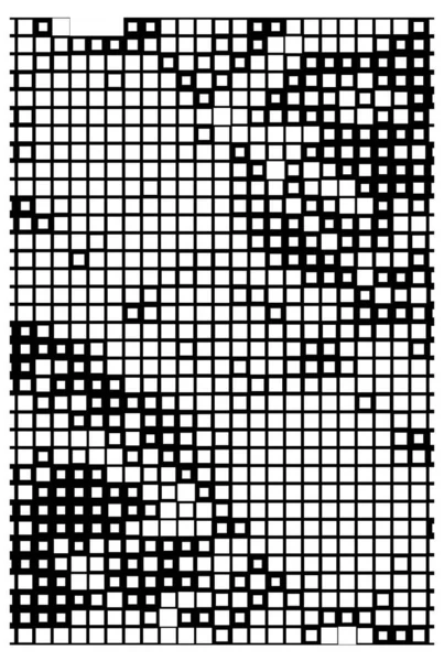 Abstrakte Oberfläche Tapete Mit Schwarz Weißen Pixeln — Stockvektor