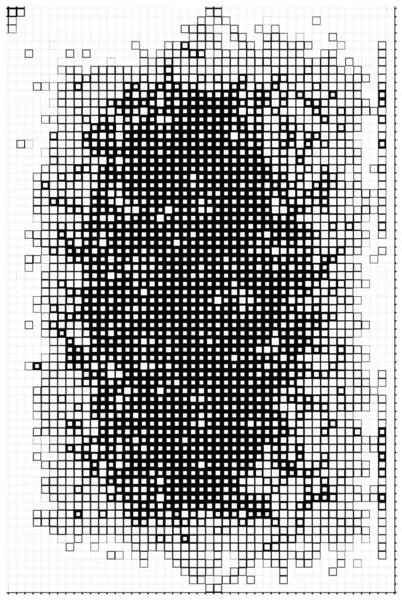 白色背景下的黑色半色调纹理 现代点点滴滴的未来主义背景 — 图库矢量图片
