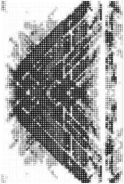 Yarım ton. Grunge soyut geometrik. Noktalı doku. Beyaz ve mavi örtülü doku. Tehlike deseni örtüşüyor. 