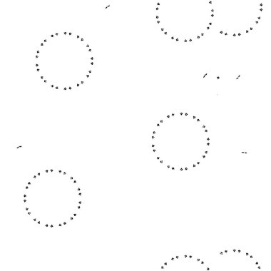 Kusursuz desenli, el çizimi daireler. vektör arkaplanı.