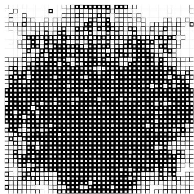 Yarım tonluk noktalı desen. vektör illüstrasyonu.