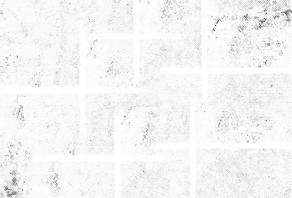 Тревожный Накладываемый Гранж Полутоновый Фон Половинчатые Точки Векторной Текстуры — стоковый вектор