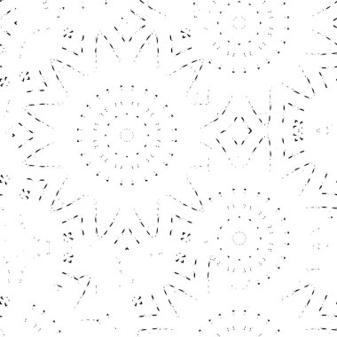 Noktalı yarım ton. Siyah arkaplanda beyaz renkli vektör çizimi. İşiniz için şablon, iç tasarım, tasarım pop