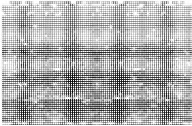 Noktalı yarım ton. Siyah arkaplanda beyaz renkli vektör çizimi. İşiniz için şablon, iç tasarım, tasarım pop